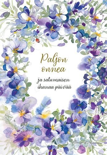 2-osainen kortti Minna Immonen