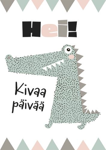 Postikortti lasten onnittelu