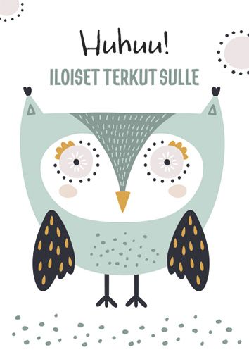 Postikortti lasten onnittelu