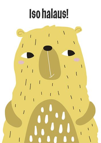 Postikortti lasten onnittelu