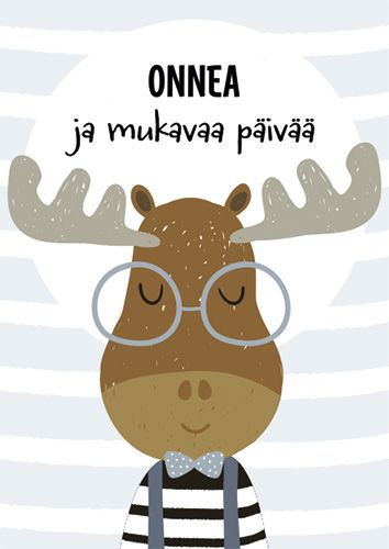 Postikortti lasten onnittelu