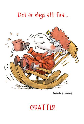 2-osainen hupikortti ruotsinkielinen Mauri Kunnas