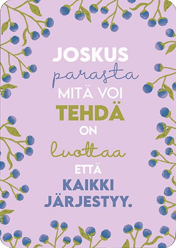 Postikortti Hidasta Elämää