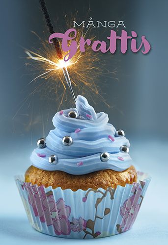 2-osainen onnittelukortti ruotsinkielinen