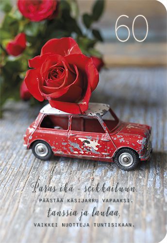 2-osainen onnittelukortti 60v Ilona Pietiläinen