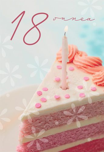 2-osainen onnittelukortti 18v Hallmark