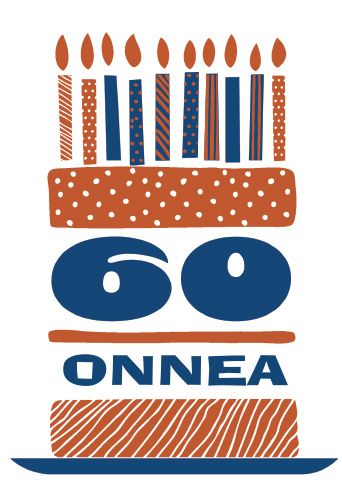 2-osainen onnittelukortti 60v Hallmark