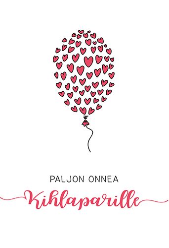 2-osainen kihlakortti