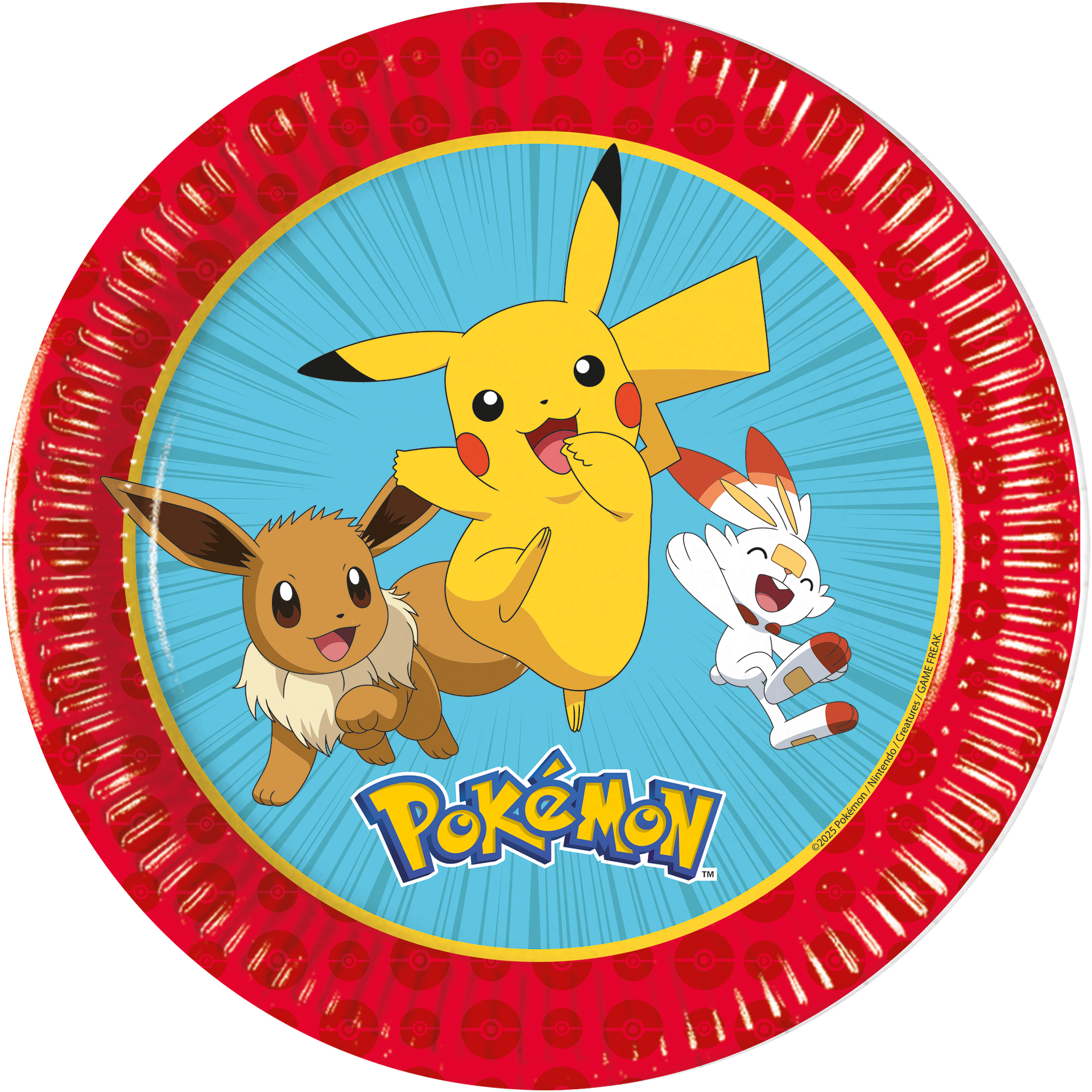 Lautanen 20cm Pokemon 8 kpl