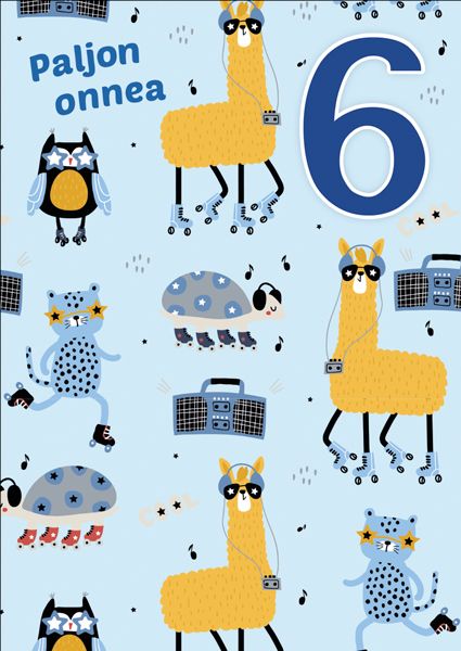 Postikortti onnittelu 6v
