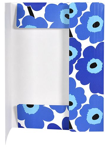 Kulmalukkokansio Marimekko Unikko sininen