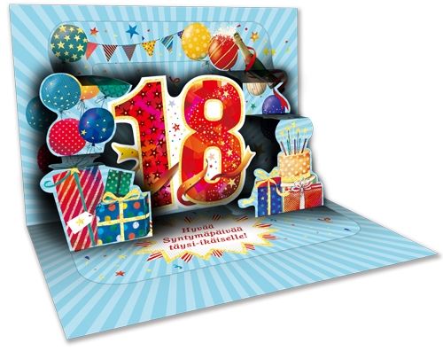 2-osainen onnittelu 18v