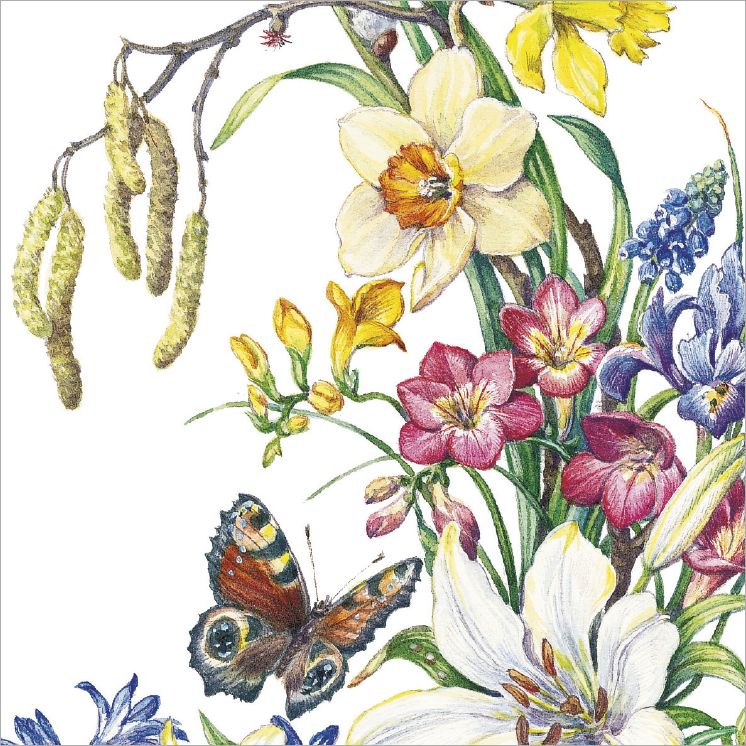 2-osainen pääsiäiskortti neliö