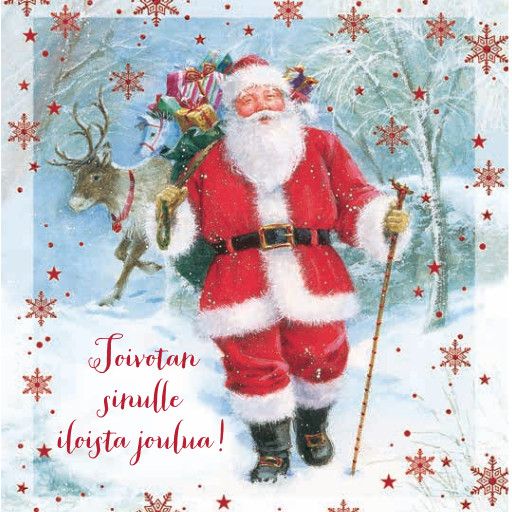 Joulukortti neliö