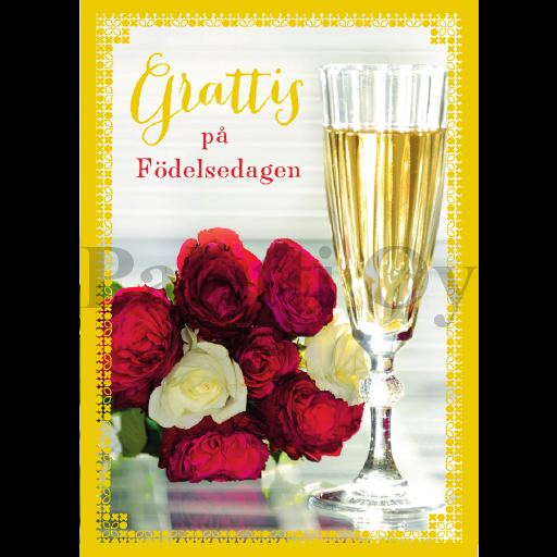 Postikortti syntymäpäivä ruotsinkielinen