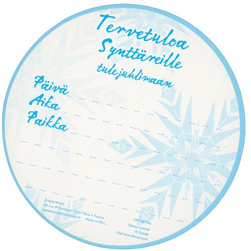 Kutsukortti Disney Frozen