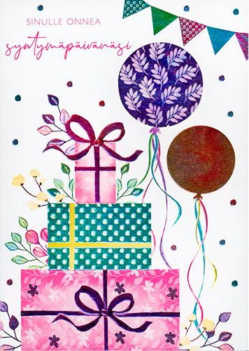 2-osainen kortti Paper Rose