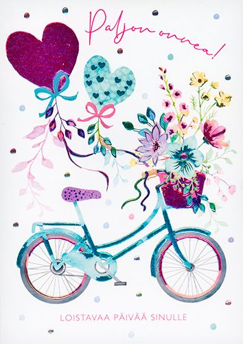 2-osainen kortti Paper Rose