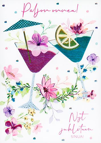 2-osainen kortti Paper Rose