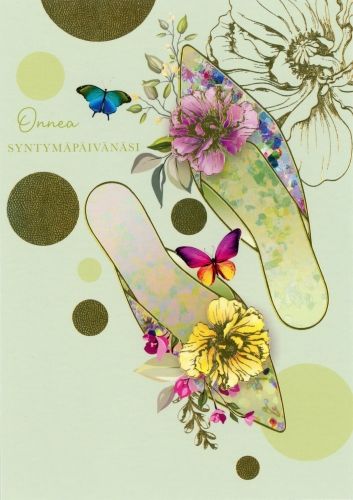 2-osainen kortti Paper Rose