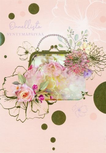 2-osainen kortti Paper Rose