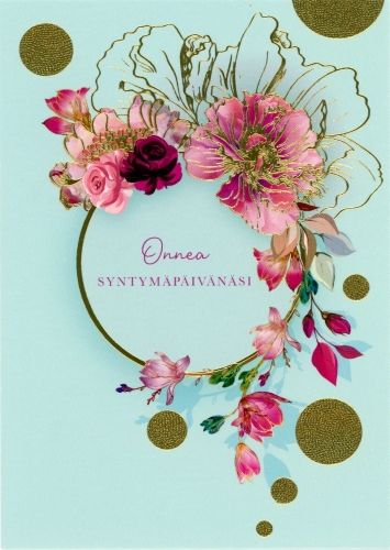 2-osainen kortti Paper Rose