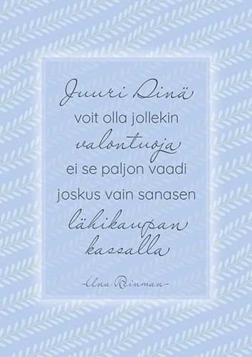 1-os kortti Una Reinman