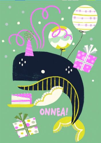 Postikortti lasten onnittelu
