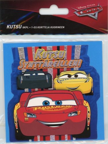 Kutsukortti Disney Cars