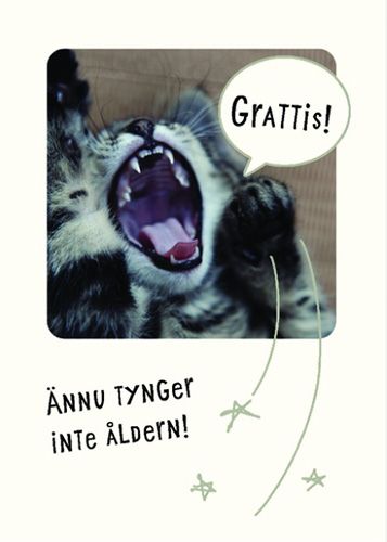 Postikortti eläin ruotsinkielinen Hallmark