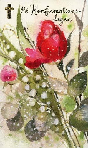 2-osainen rippikortti Minna Immonen ruotsinkielinen