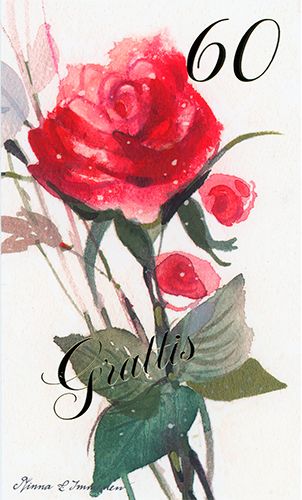 2-osainen vuosikortti 60v Minna Immonen ruotsinkielinen