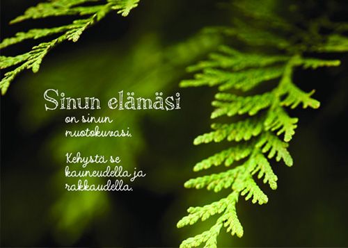 Postikortti ajatelma