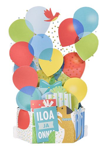 2-osainen pop-up-kortti