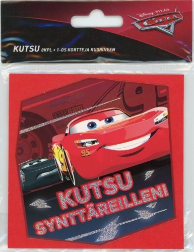 Kutsukortti Disney Cars