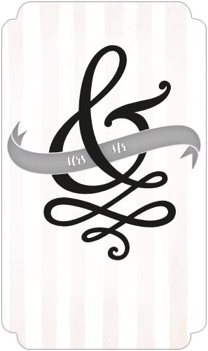 2-osainen hääkortti Englanninkielinen