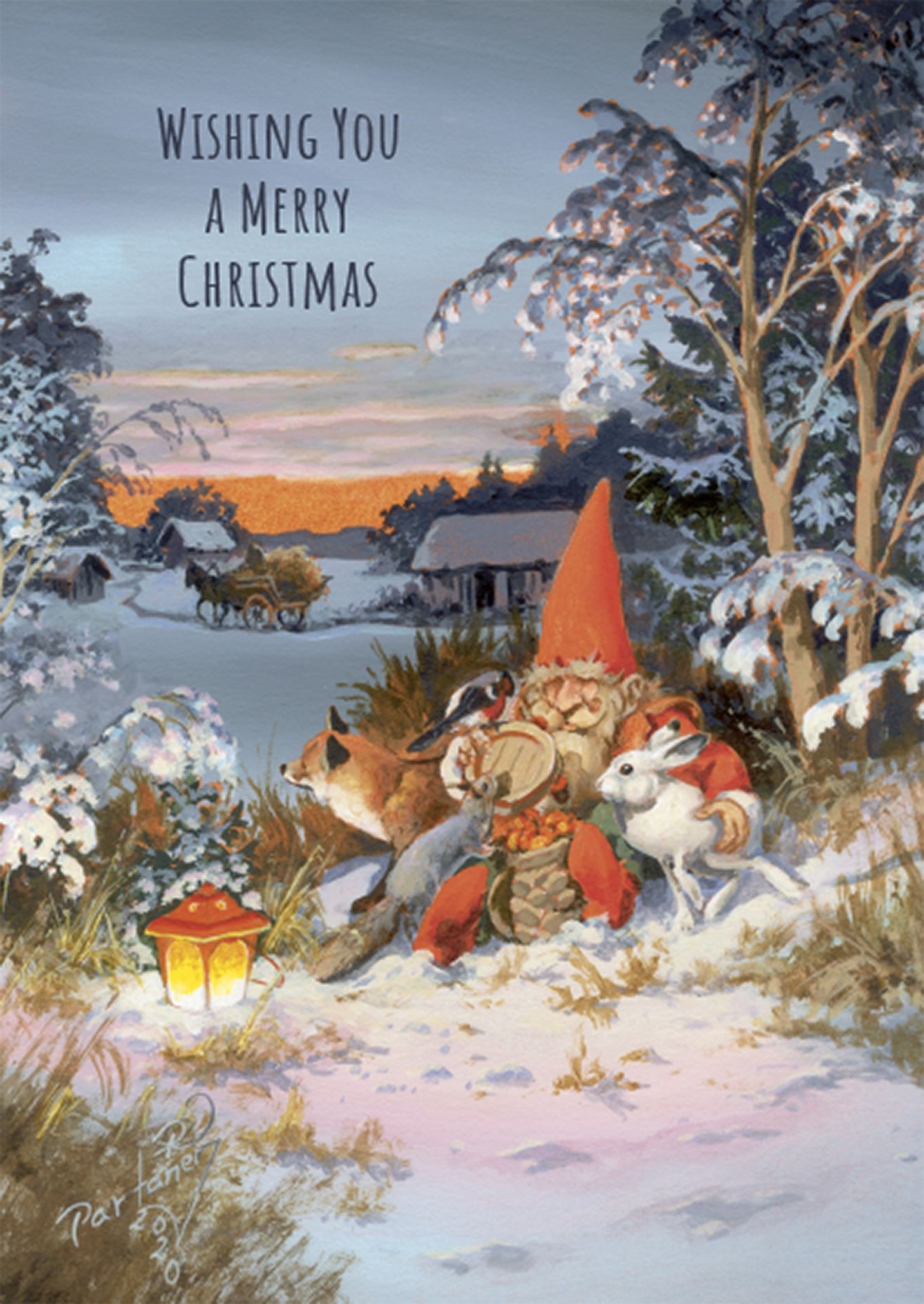 Joulukortti englanninkielinen Raimo Partanen