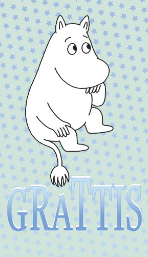 2-osainen Muumikortti Ruotsinkielinen