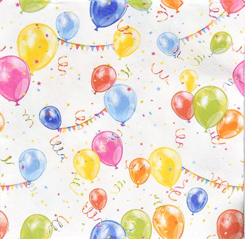 Lautasliina 33cm ilmapallot 20 kpl