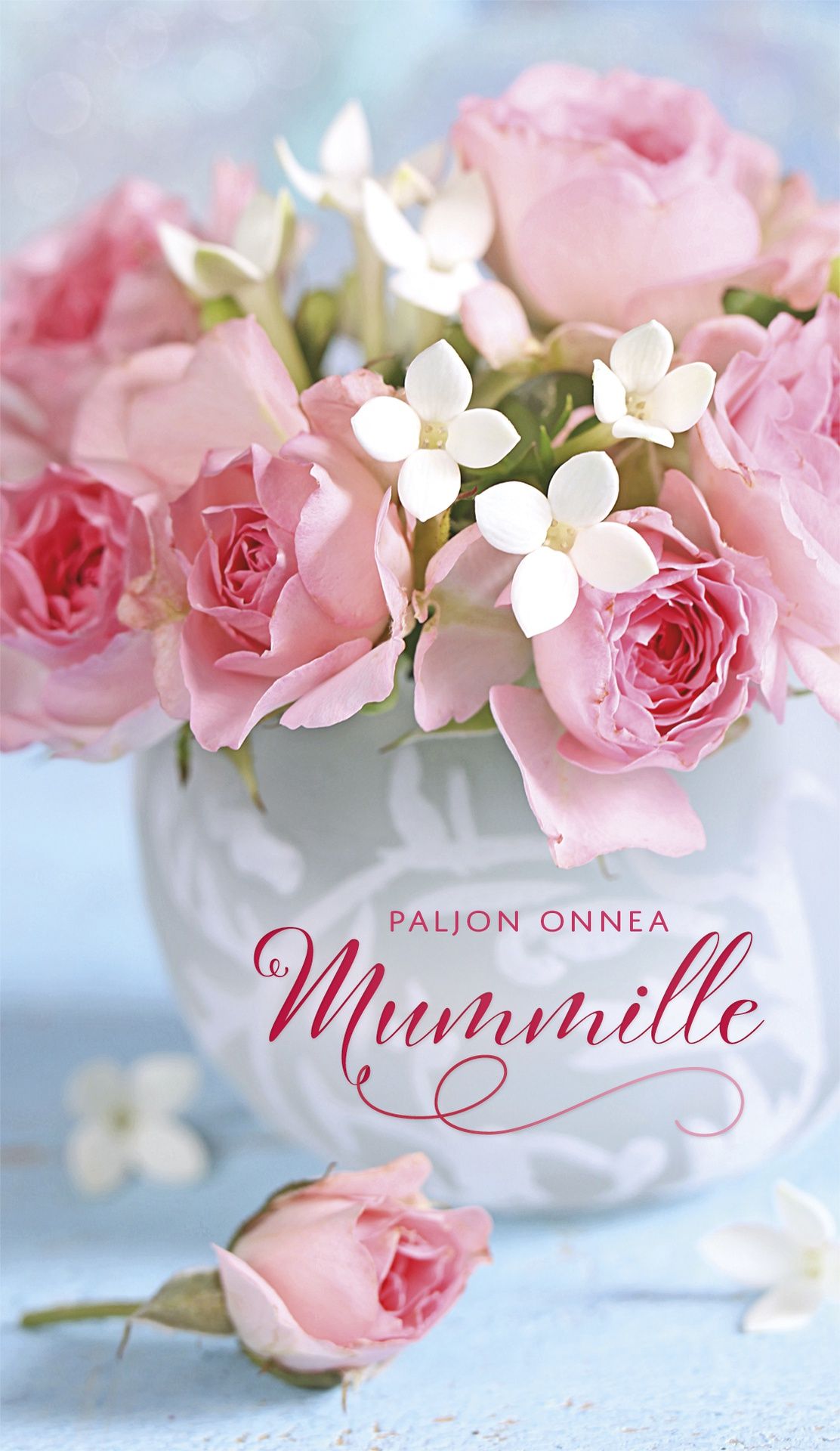 2-osainen äitienpäiväkortti Mummi