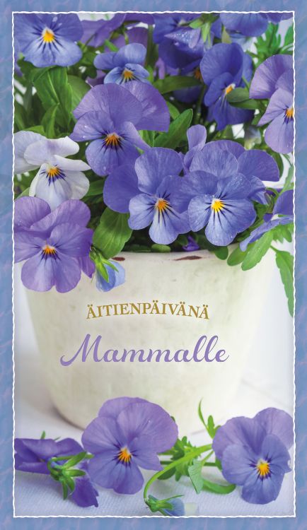 2-osainen äitienpäiväkortti Mamma