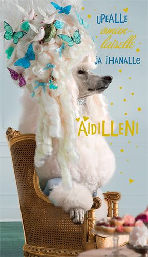 2-osainen äitienpäiväkortti Syöpäsäätiö Roosa nauha