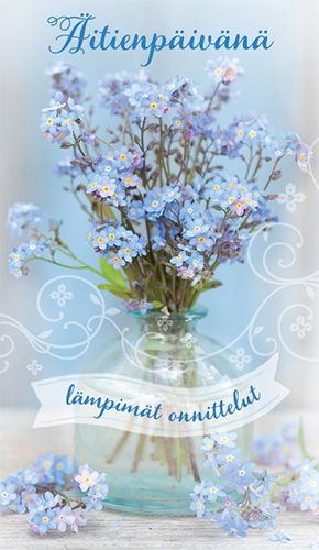 2-osainen äitienpäiväkortti