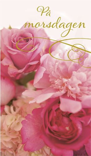 2-osainen äitienpäiväkortti ruotsinkielinen Hallmark