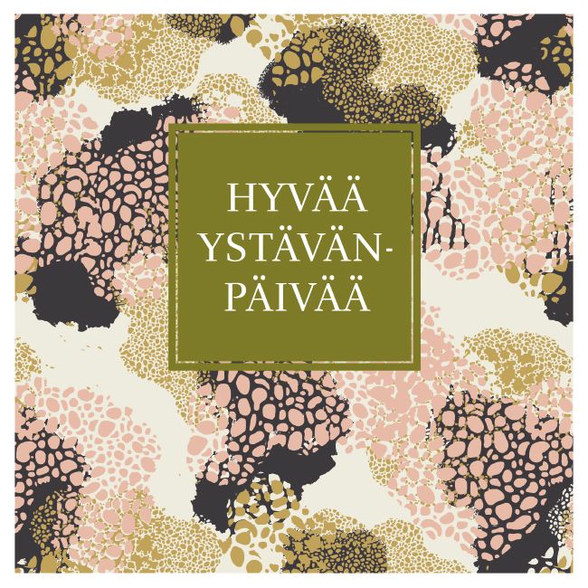 Ystävänpäiväkortti neliö