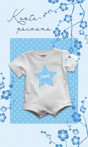 2-osainen kastekortti