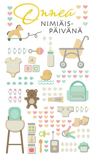 2-osainen nimiäiskortti