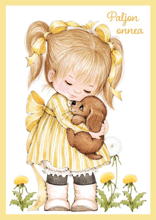 Postikortti lasten onnittelu