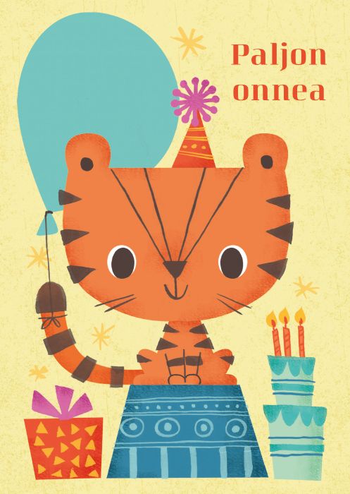 Postikortti lasten onnittelu