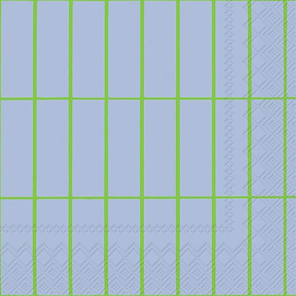 Servetti 33cm Tiiliskivi light blue green
